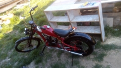 Red Black chopper left