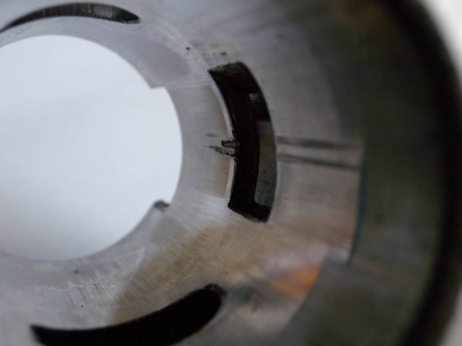 Vnitřek válce - detail